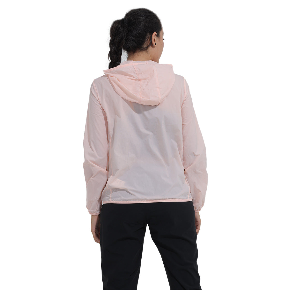 Anta Woven Track Sweatshirt With Hoodies For Women, Rose