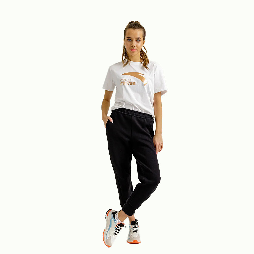 Anta Knit Ankle SweatPants For Women, Black