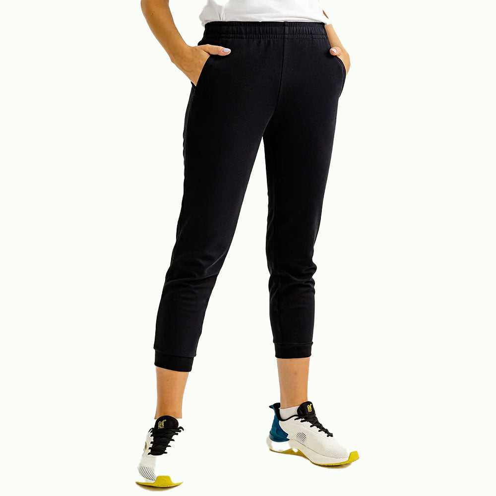 Anta Knit Ankle SweatPants For Women, Black