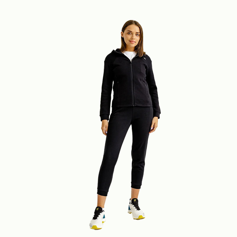 Anta Knit Ankle SweatPants For Women, Black