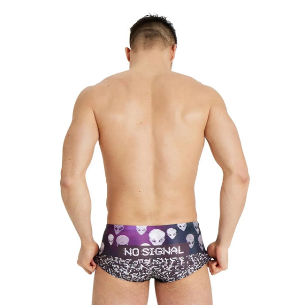 Arena Men'S Crazy Swim Low Wai Half Shorts, Black-Multi