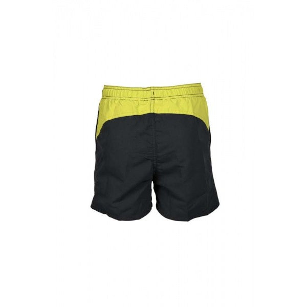 Arena Boys' Beach Boxer Logo Swimming Shorts, Asphalt-Soft Green
