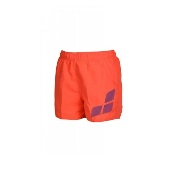 Arena Boys' Beach Boxer Logo Swimming Shorts, Floreale-Atlantic