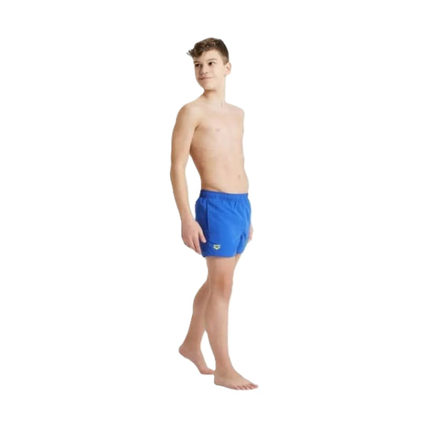 Arena Boys' Beach Boxer Logo Swimming Shorts, Royal-Soft Green