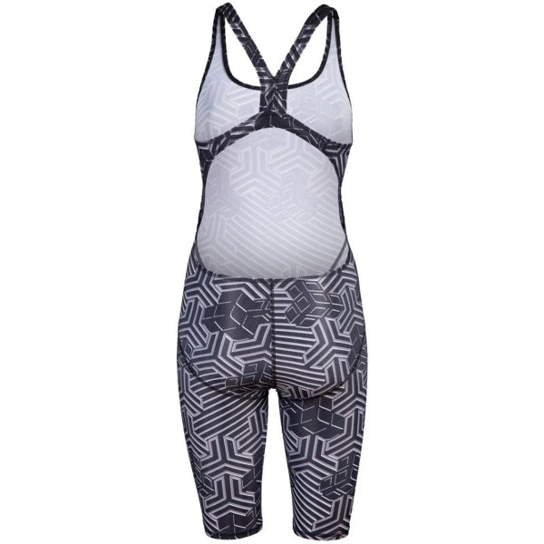 Arena Women'S Kikko Pro Full B Swimsuit With Short (Straps), Black Multi