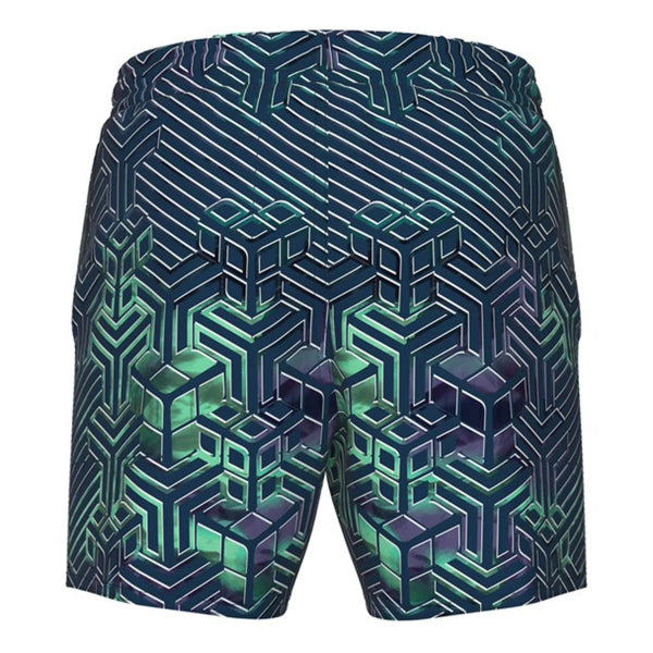 Arena Boy'S Beach Boxer Allover Swimming Shorts, Kikko Pro Navy
