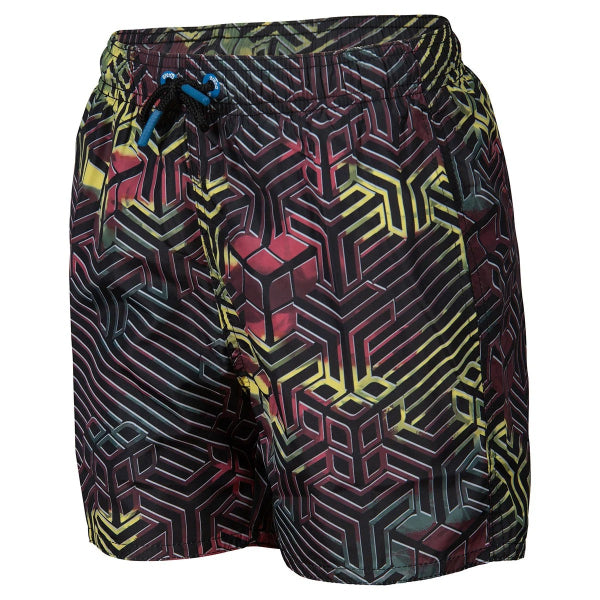 Arena Boy'S Beach Boxer Allover Swimming Shorts, Kikko Pro Brown