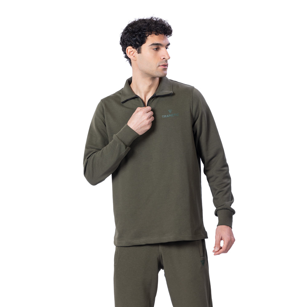 Trainetic Lifestyle Sweatshirt For Men, Olive