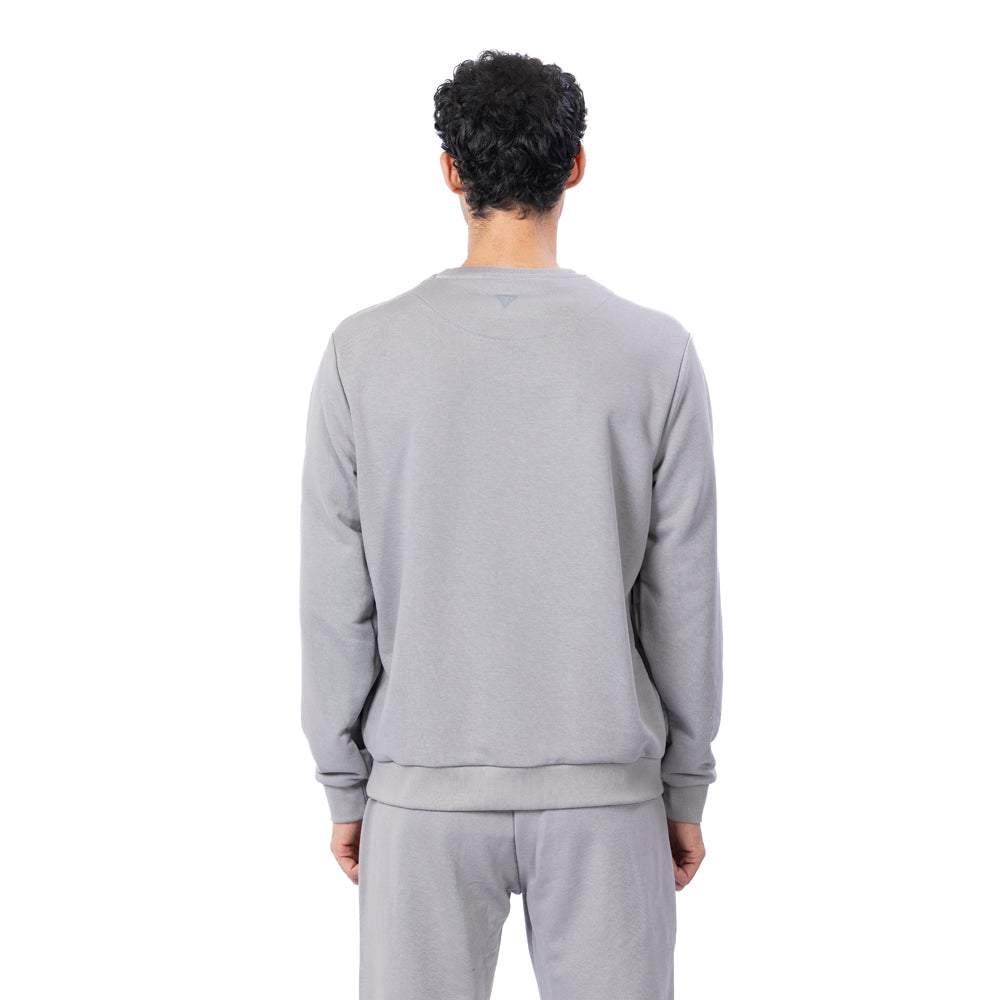 Trainetic Lifestyle Sweatshirt For Men, Light Grey