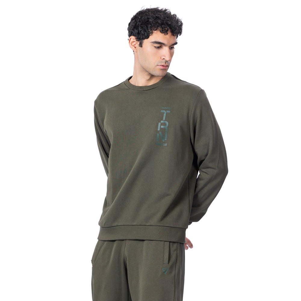 Trainetic Lifestyle Sweatshirt For Men, Olive