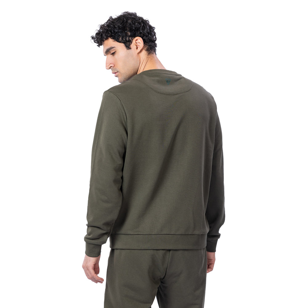 Trainetic Lifestyle Sweatshirt For Men, Olive