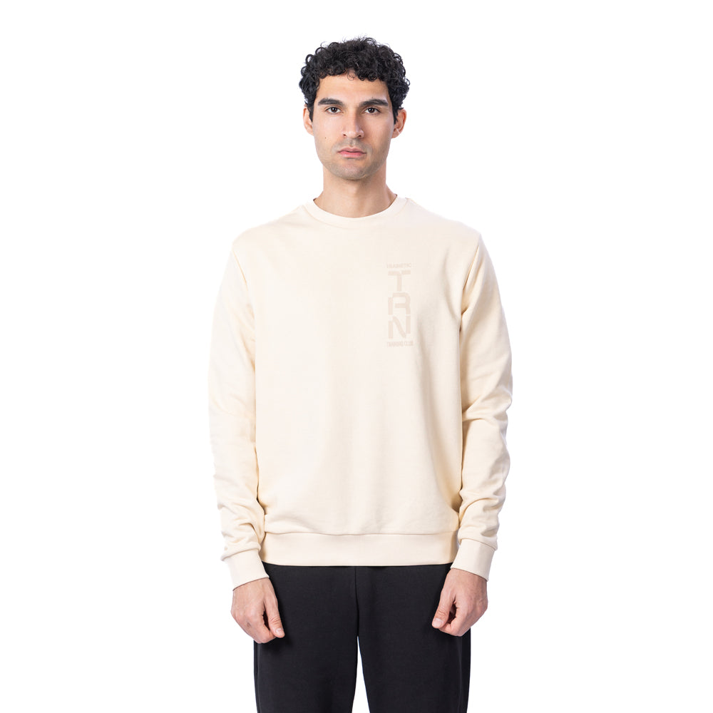 سويت شيرت رجالي من Trainetic، بيج فاتح