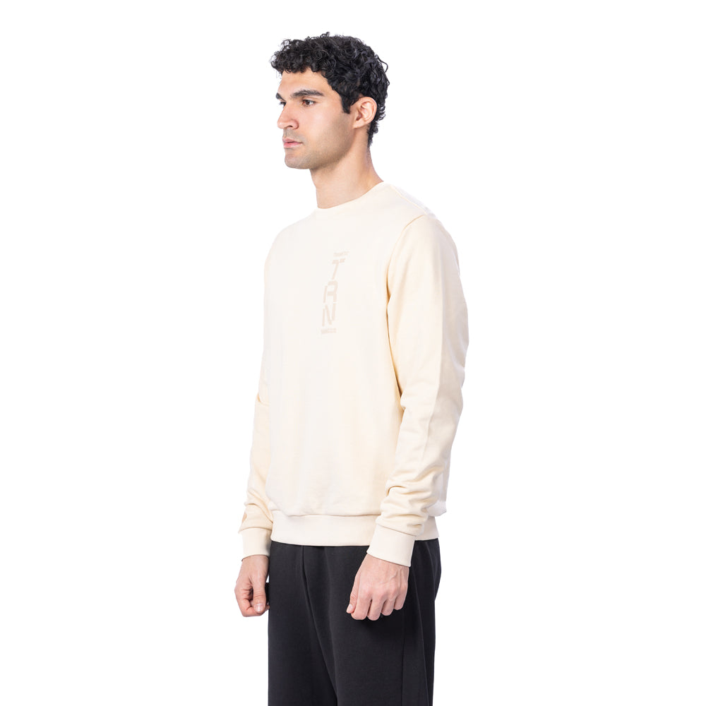 Trainetic Lifestyle Sweatshirt For Men, Light Beige
