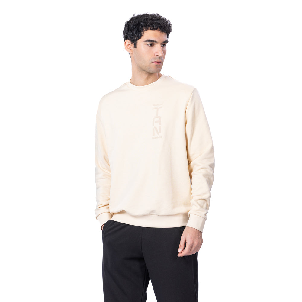 Trainetic Lifestyle Sweatshirt For Men, Light Beige