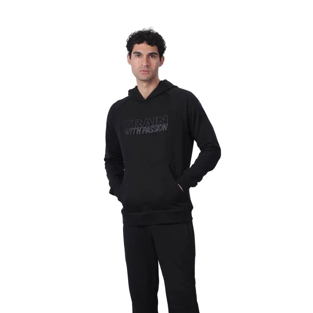 Trainetic Hooded Lifestyle Sweatshirt For Men, Black