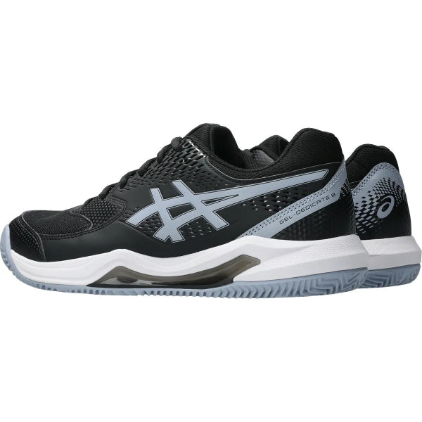 Asics Gel-Dedicate 8 Clay Tennis Shoes For Men, Black&Grey Blue
