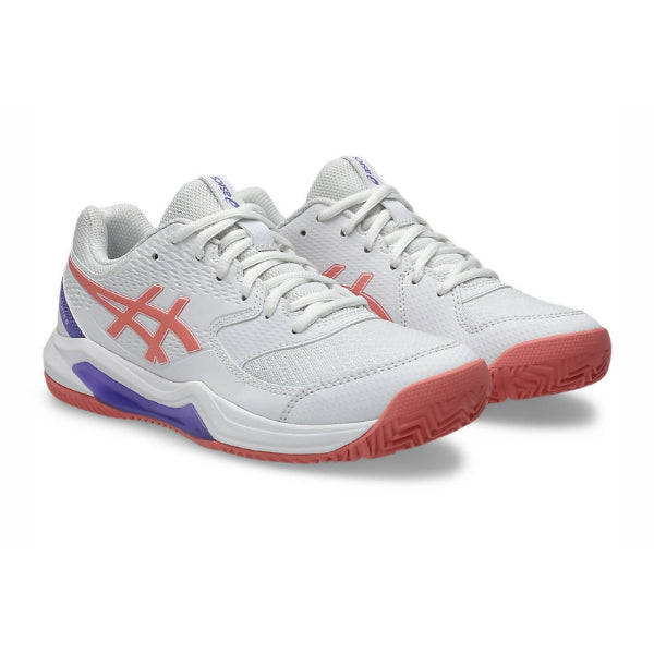 Asics Gel-Dedicate 8 Padel Padel Shoes For Women, White&Guava
