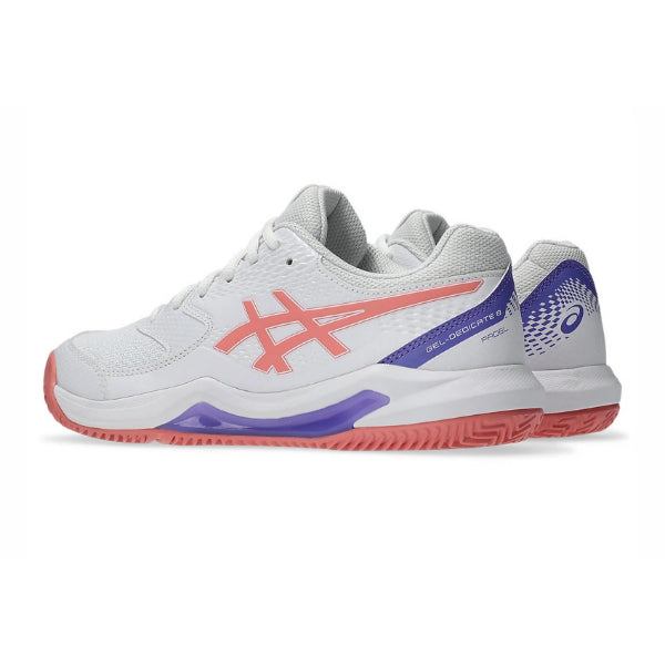 Asics Gel-Dedicate 8 Padel Padel Shoes For Women, White&Guava