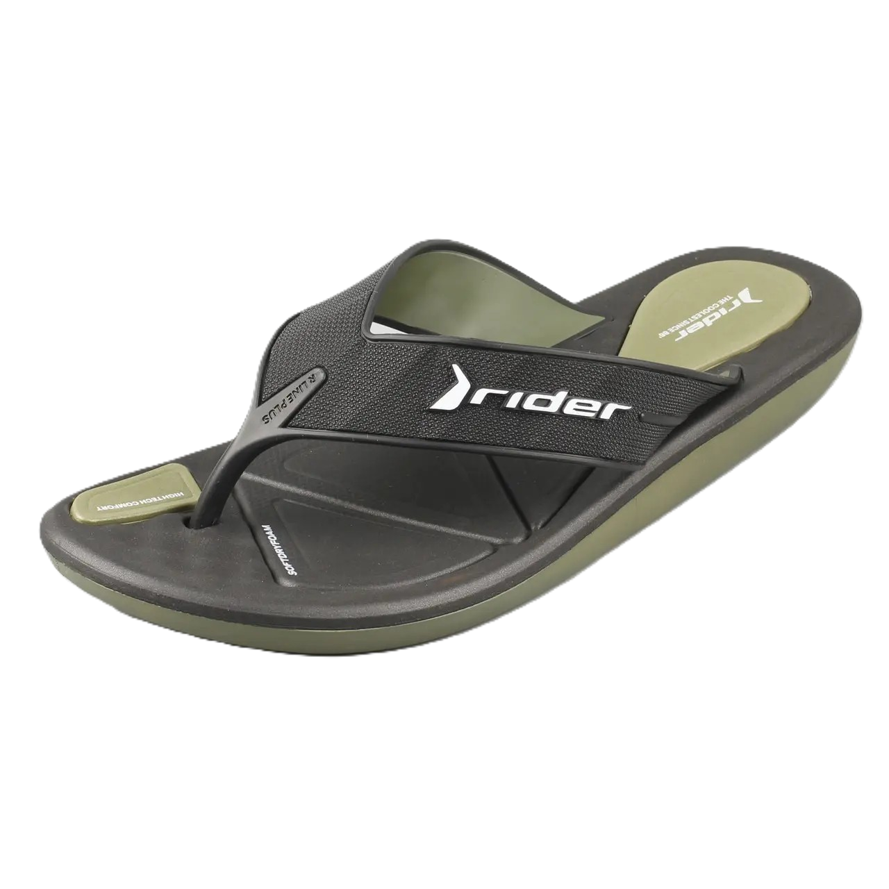 Rider R Line Plus Ii Slipper For Men, Green&Black