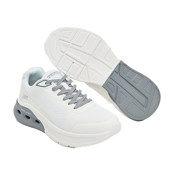 Skechers Bobs Arc Waves 2.0 Running Shoes For Men, White&Gray