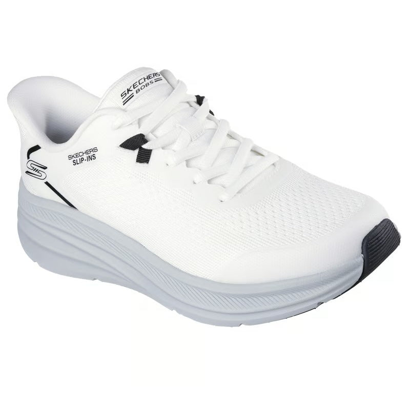 Skechers Bobs Skillz Running Shoes For Men, White&Gray