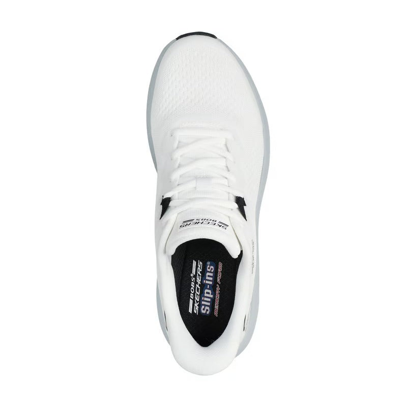 Skechers Bobs Skillz Running Shoes For Men, White&Gray