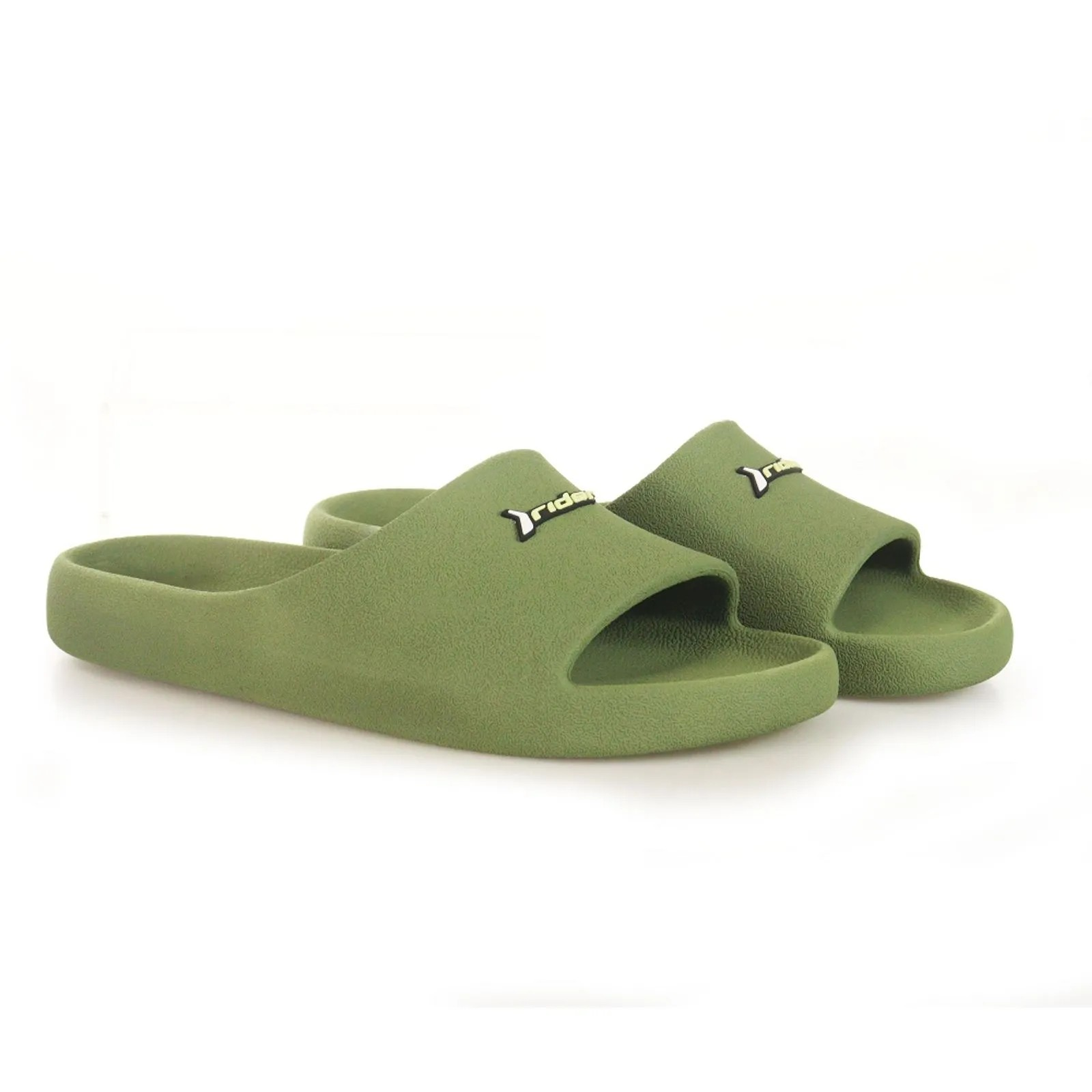 Rider Drip Slide Ad For Men, Green&White