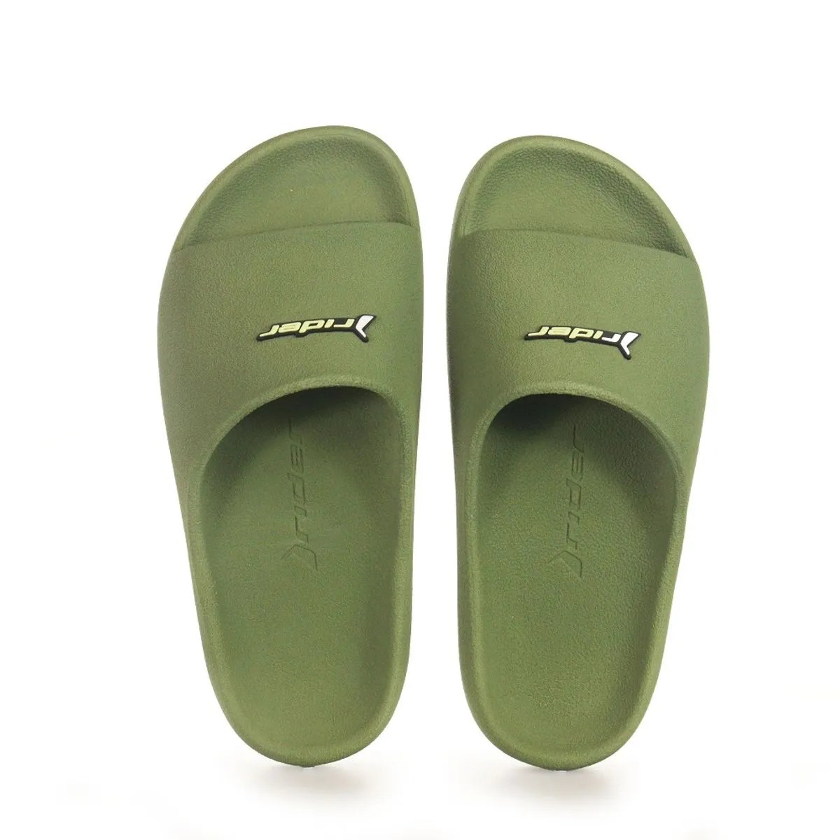 Rider Drip Slide Ad For Men, Green&White