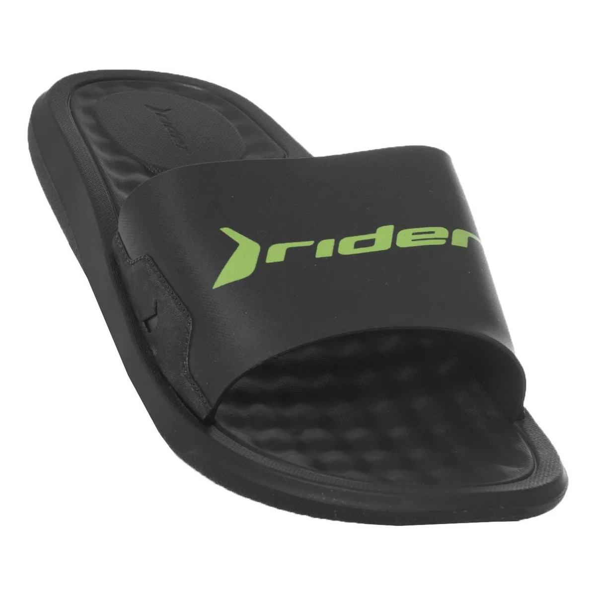 Rider Step Slide Ad For Men, Black&Green