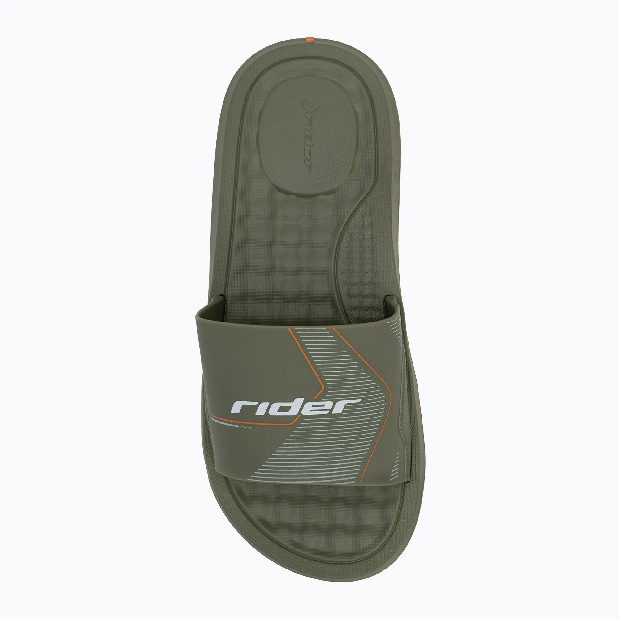 Rider Step Slide Ad For Men, Green&White