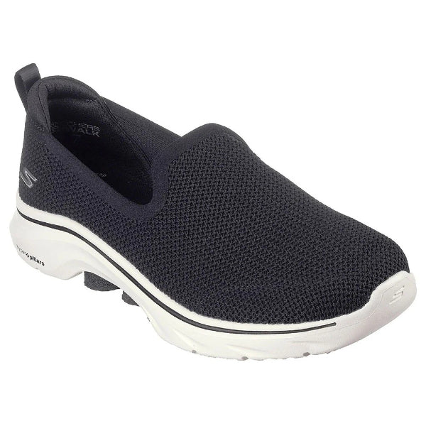 Skechers Go Walk 7 Walking Shoes For Women, Black White