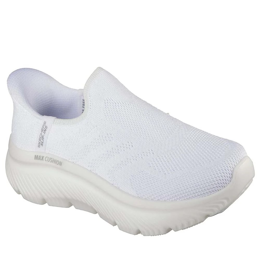 حذاء سكيتشرز جو ووك ماكس كوشنينج هايبر برست للمشي للنساء، أبيض