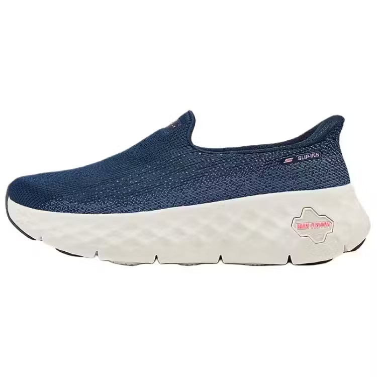 Skechers Go Walk Max Cushioning Flex Walking Shoes For Women, Navy Pink
