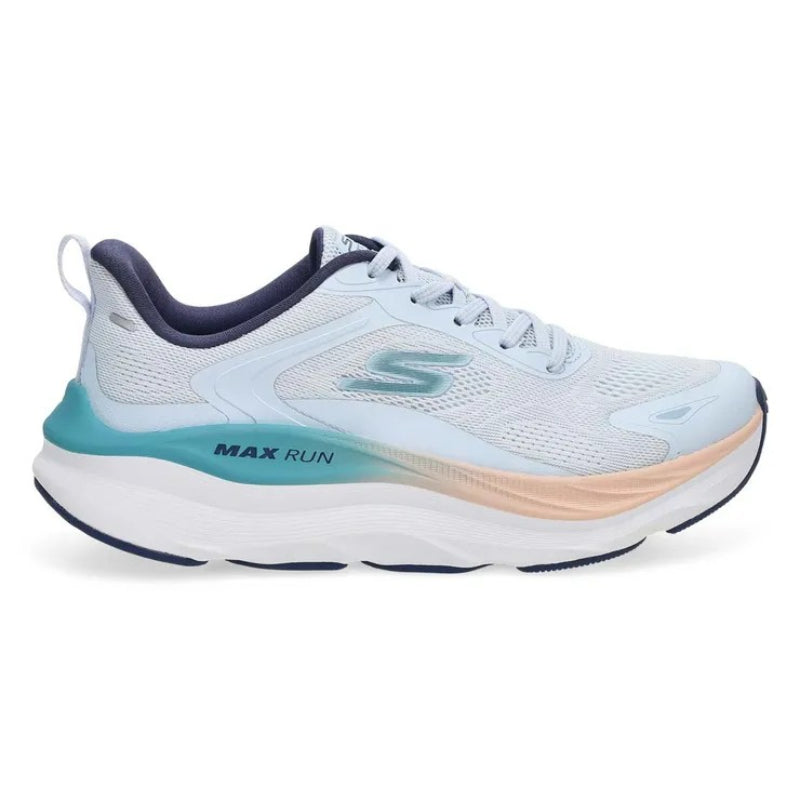 Skechers Max Run Running Shoes For Women, Light Blue