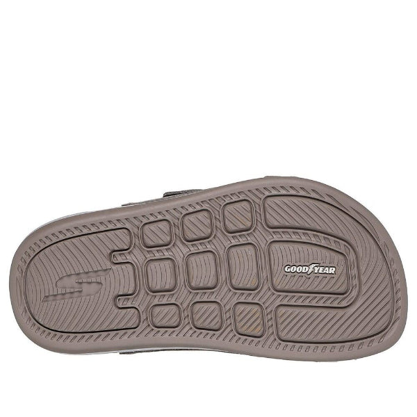 Skechers Hyper Slide Flip Flops For Women, Dark Taupe