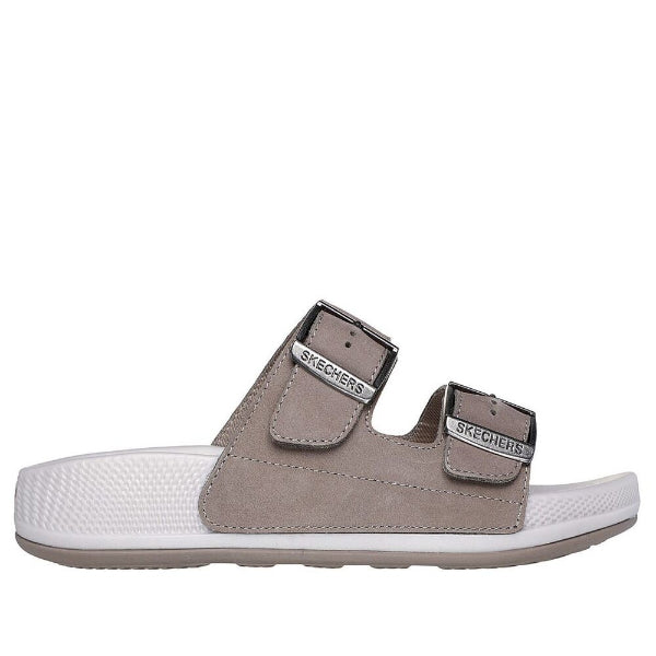 Skechers Hyper Slide Flip Flops For Women, Dark Taupe