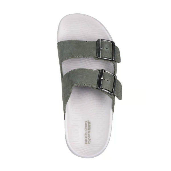 Skechers Hyper Slide Flip Flops For Women, Olive