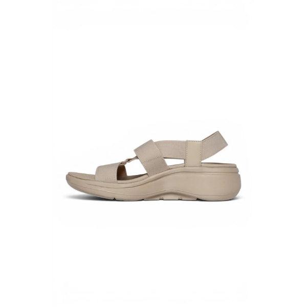 Skechers Go Walk Arch Fit Sandal Walking Shoes For Women, Natural Gold