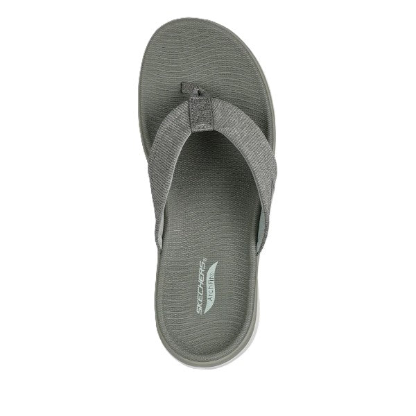 Skechers Arch Fit Radiance Flip Flops For Women, Olive