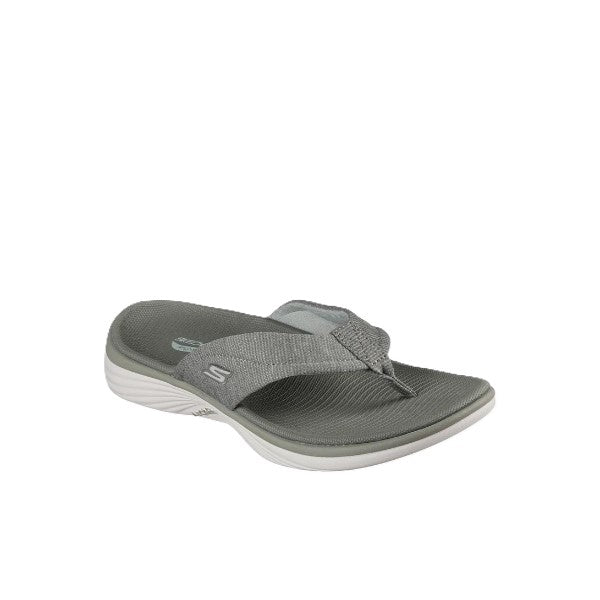 Skechers Arch Fit Radiance Flip Flops For Women, Olive