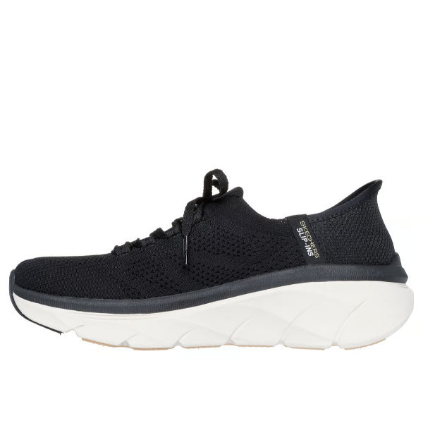 Skechers D'Lux Walker 2.0 Walking Shoes For Women, Black Tan