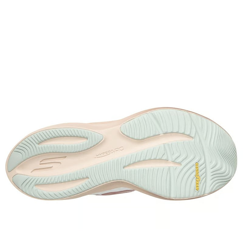 Skechers Skechers Slip-Ins: حذاء الجري إيرو بلس للنساء، أبيض ووردي وفضي