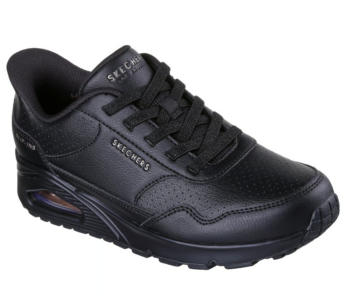 Skechers Uno Lifestyle Shoes For Women, Black