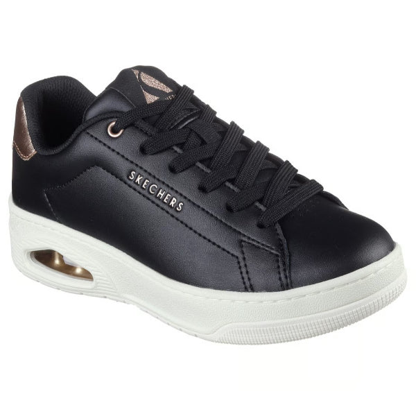 Skechers Uno Court Lifestyle Shoes For Women, Black