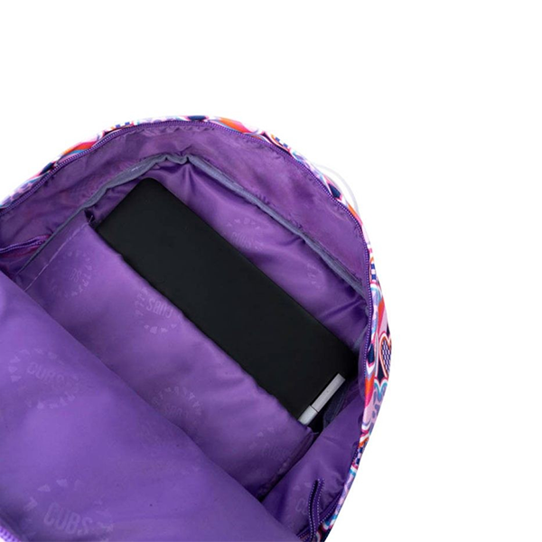 Cubs Purple Hearts Bag1 Backpack For Unisex