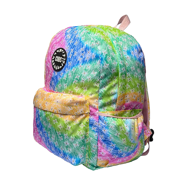 Cubs Pastel Tie Dye Flowers Bag2 Backpack For Unisex