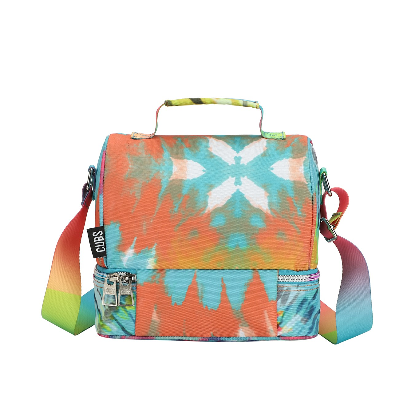 Cubs Green & Yellow Tie Dye Lunch Bag For Unisex