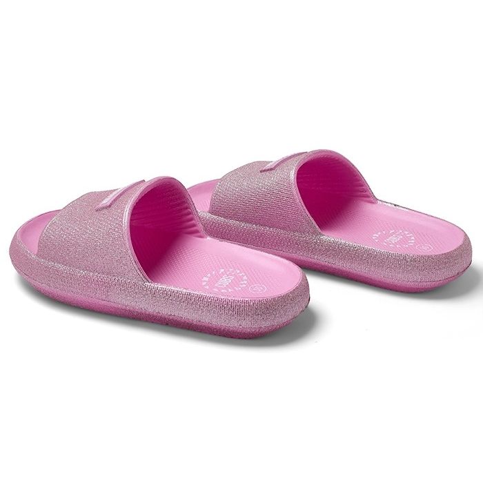 Cubs Glitter Pink Nicole Flip Flops For Girls