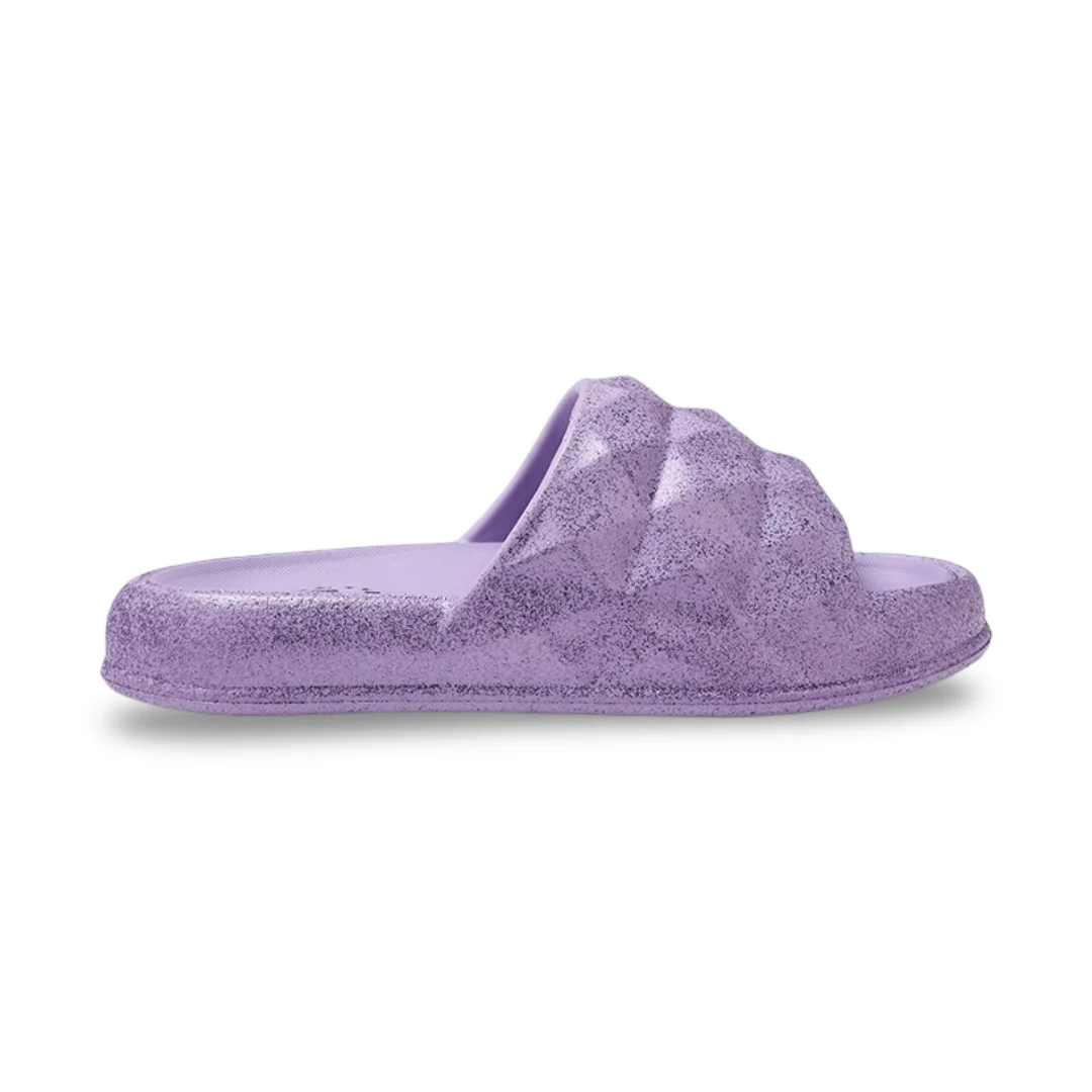 Cubs Lilac Princess Diamond Flip Flops For Girls