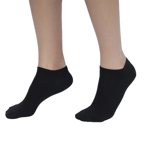Energetics Socket Socks For Women, Black & White